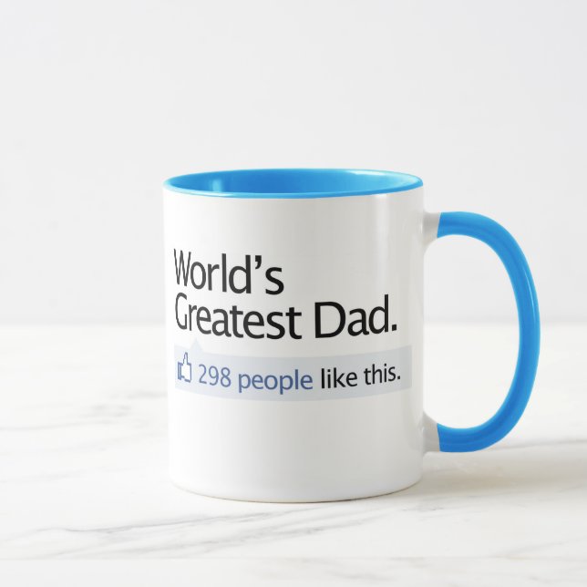 Facebook World's Greatest Dad Mug (Right)