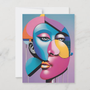 Faced Postcard