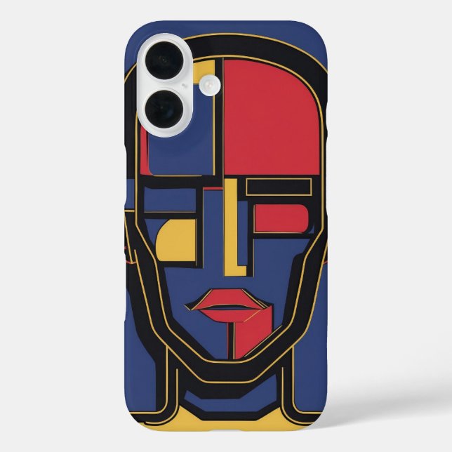  faceless figure with a bold, geometric form Case-Mate iPhone case (Back)
