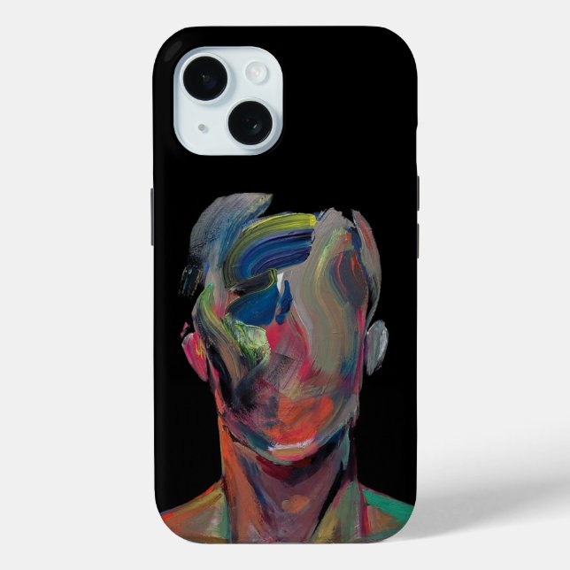 faceless painting aesthetic phone case (Back)
