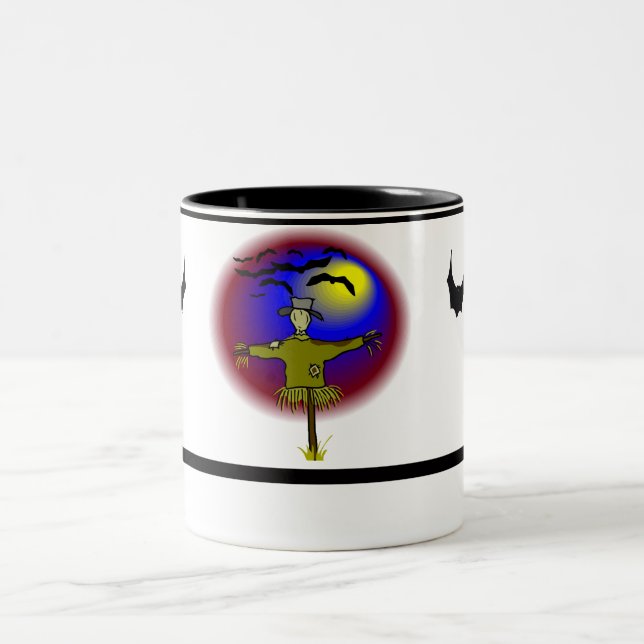 Faceless Scarecrow - Two-Tone Coffee Mug (Center)