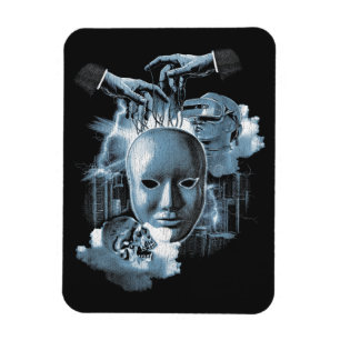 Faceless - Techno-Goth Streetwear Design Magnet