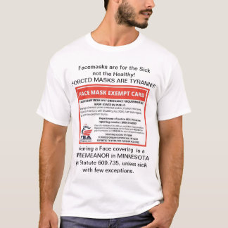 Facemask Exemption Card T-Shirt