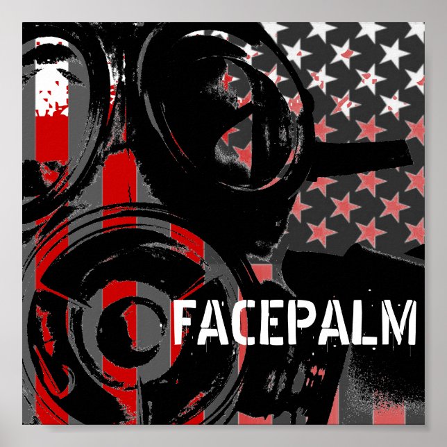 FACEPALM Original Art Print (Front)