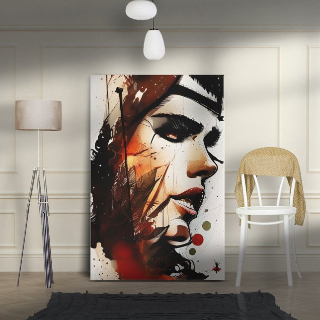 Faces - 001 canvas print (Creator Uploaded)