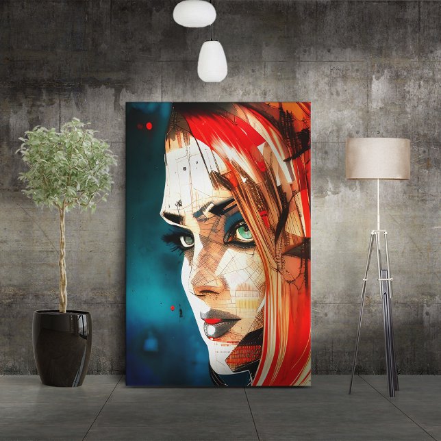 Faces - 003 canvas print (Creator Uploaded)