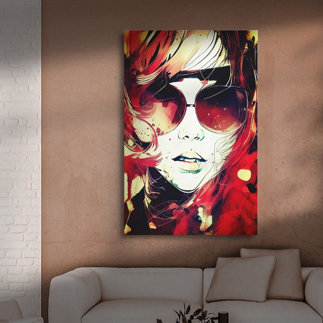 Faces - 004 canvas print (Creator Uploaded)