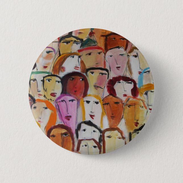 Faces 2 Inch Round Button (Front)