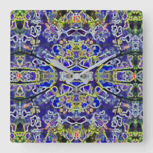 Faces, am I the Only one to See Them? Square Wall Clock