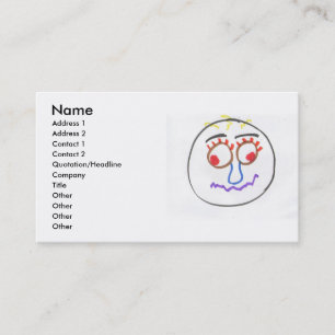 Faces amusantes Carte de visite