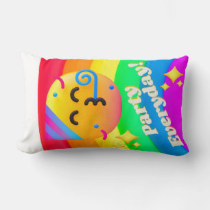 faces icons quotes lumbar pillow