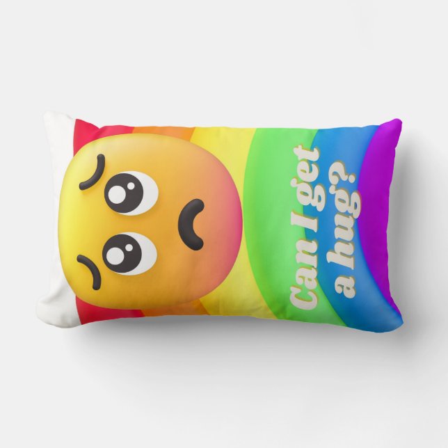 faces icons quotes lumbar pillow (Front)