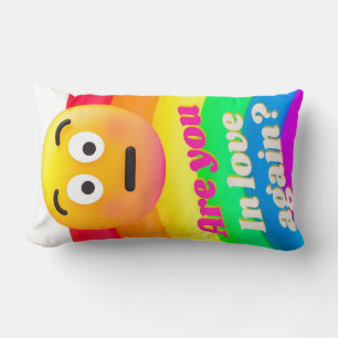 faces icons quotes lumbar pillow
