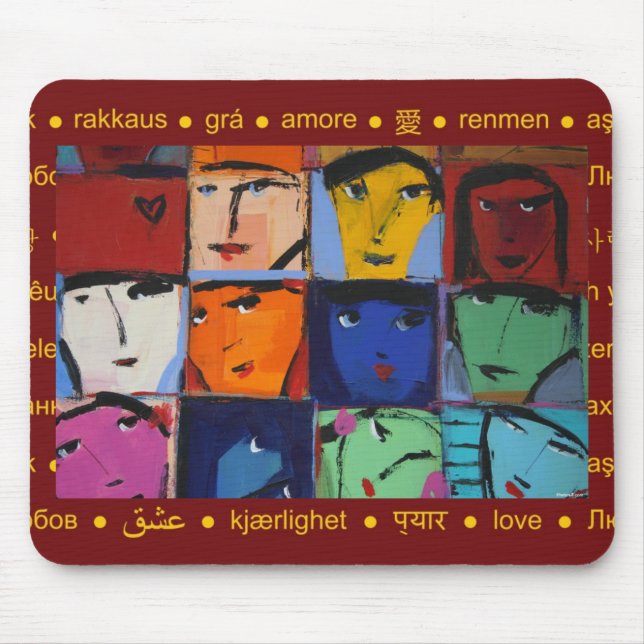 Faces Mouse Pad (Front)