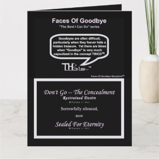 Faces Of Goodbye – Restrained Desire Lavender Card
