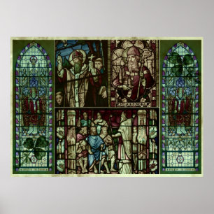 Faces of Saint Patrick Poster