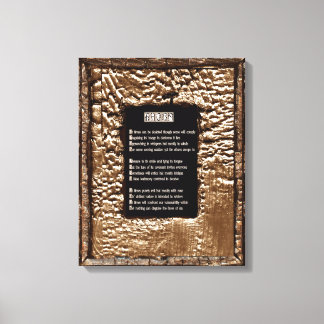 Faces of Sin Canvas Print