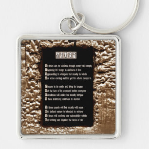 Faces of Sin Keychain