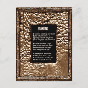 Faces of Sin Postcard