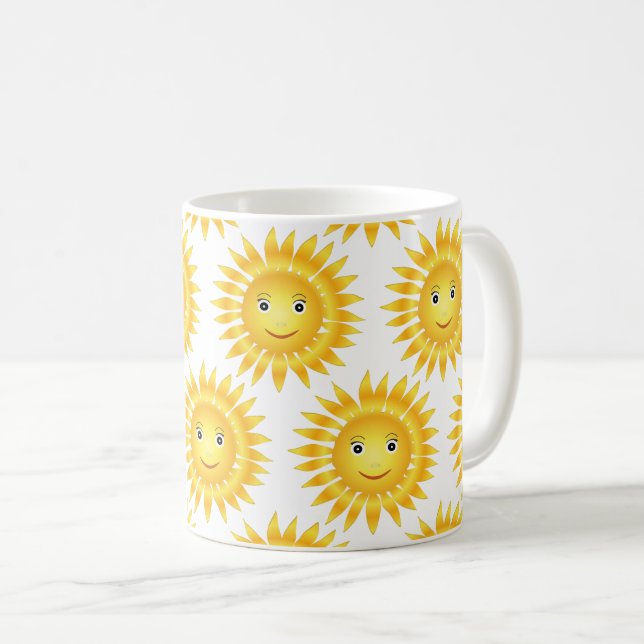 Faces of the Sun Coffee Mug (Front Right)