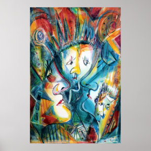 Faces Poster