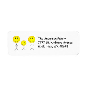 Faces Return Address Avery Label