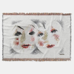 Faces Throw Blanket