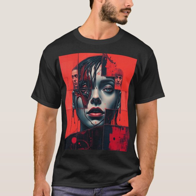 "Faces Within Faces" T-Shirt (Front)