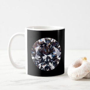 Faceted Elegant Diamond Gem Image Coffee Mug