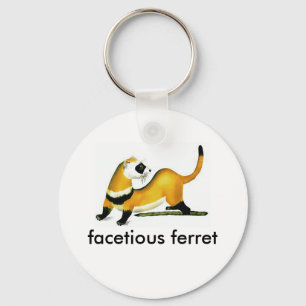 facetious ferret keychain