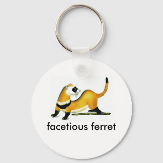 facetious ferret keychain