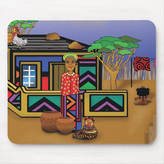 Facets of Africa Mouse Pad (Front)