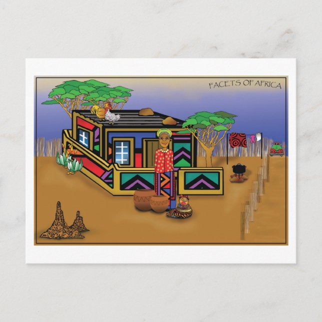 Facets of Africa Postcard (Front)