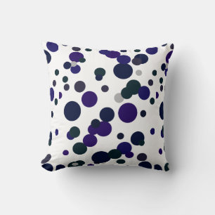 Fâcheux tons d'art Abstrait du coussin Coussin ble