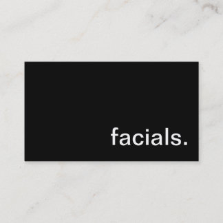 Facial Business Card