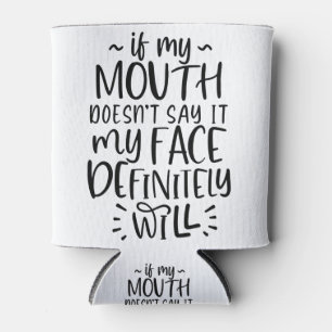 Facial expression, silence, quiet can cooler