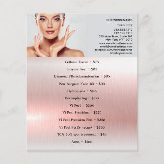 FACIAL TREATMENTS Beauty Salon 4.5"x5.6" Flyer