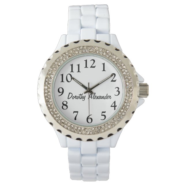 Facile à lire montre poignet pour femmes (devant)