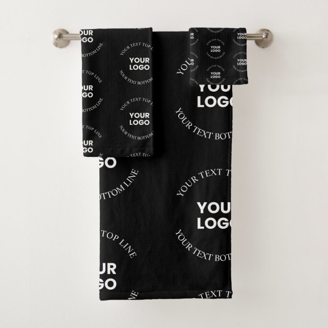 Facile à remplacer Logo et Motif de texte modifiab (En situation)