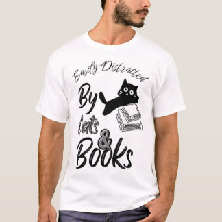 Facilement Distrait Par Chats & T-Shirt Livre
