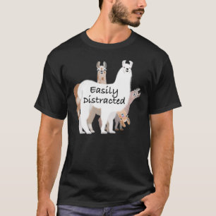 Facilement distrait par le T-shirt classique lamas