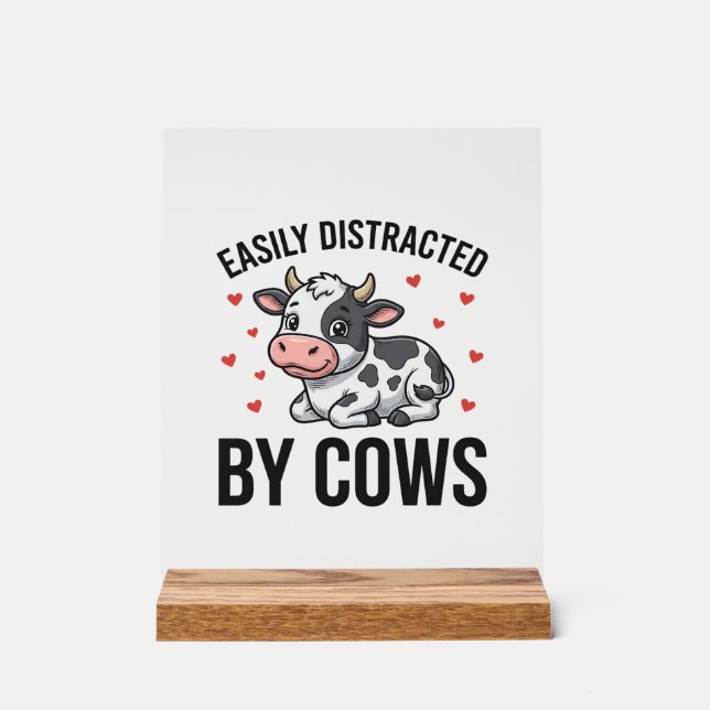 Facilement distrait par les vaches Graphique de va (Recto)