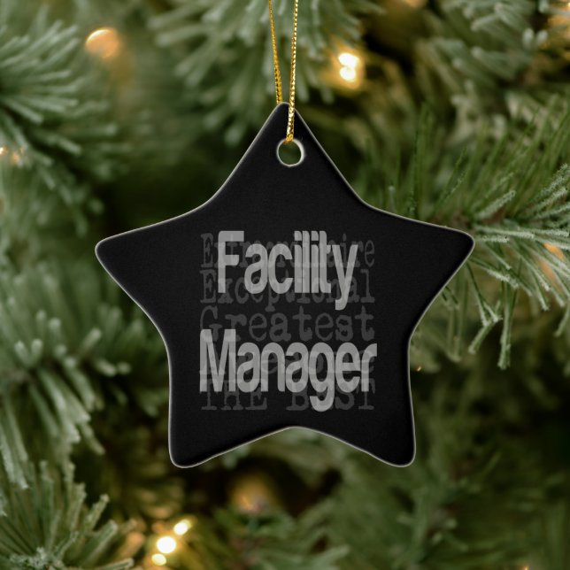 Facility Manager Extraordinaire Ceramic Ornament (Tree)