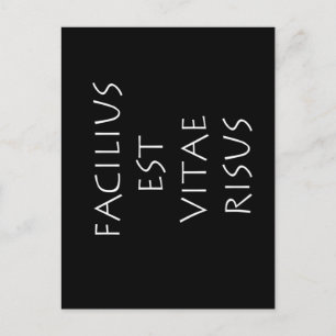 Facilius est vitae risus postcard