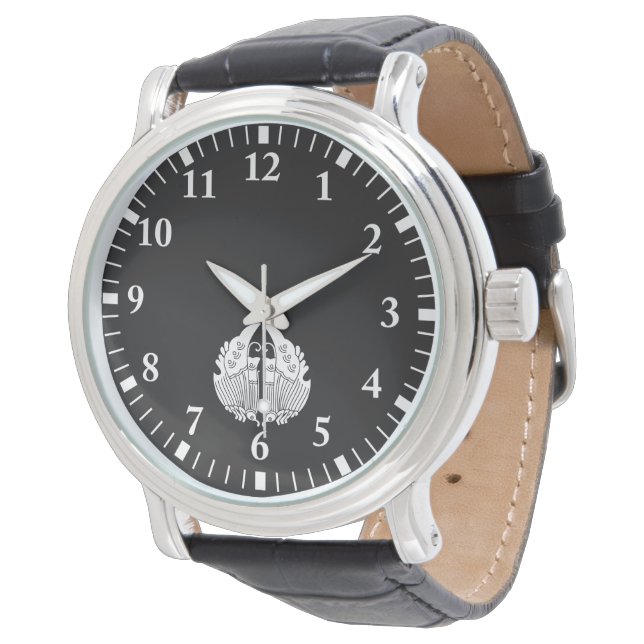 Facing ageha butterflies watch (Angled)