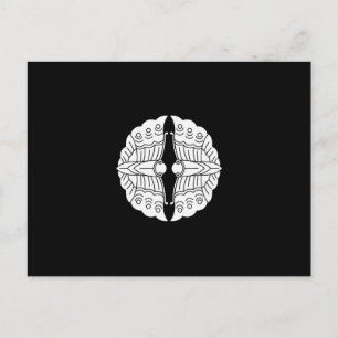 Facing butterflies postcard