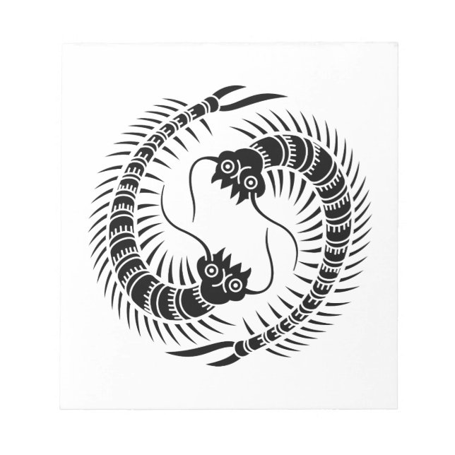 Facing Centipedes circle Notepad (Front)