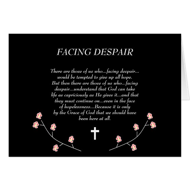 FACING DESPAIR (Front Horizontal)
