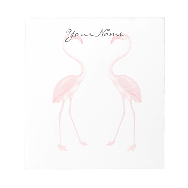 Facing Flamingos Notepad (Front)