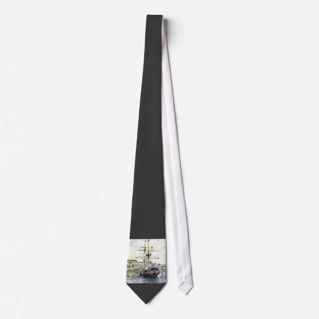 'Facing Fowey' Tie (Front)